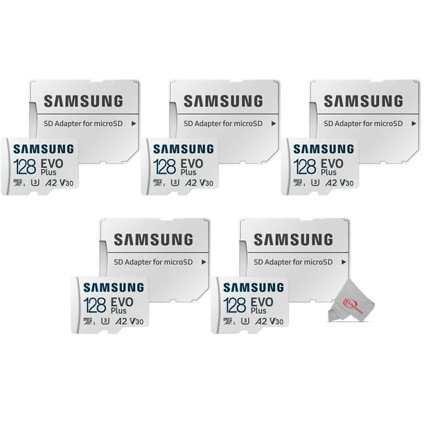 Samsung EVO Plus MicroSD 128GB, 130MBs Memory Card with Adapter