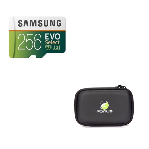 Samsung Evo 256GB MicroSD Memory Card Micro-SDXC High Speed + Carry Case K6V Compatible With Samsung Galaxy J7 Sky Pro, Perx, S7 Edge Active S5 Active, S10e S10+ S10 On5 Note9 Note8, V (2017)