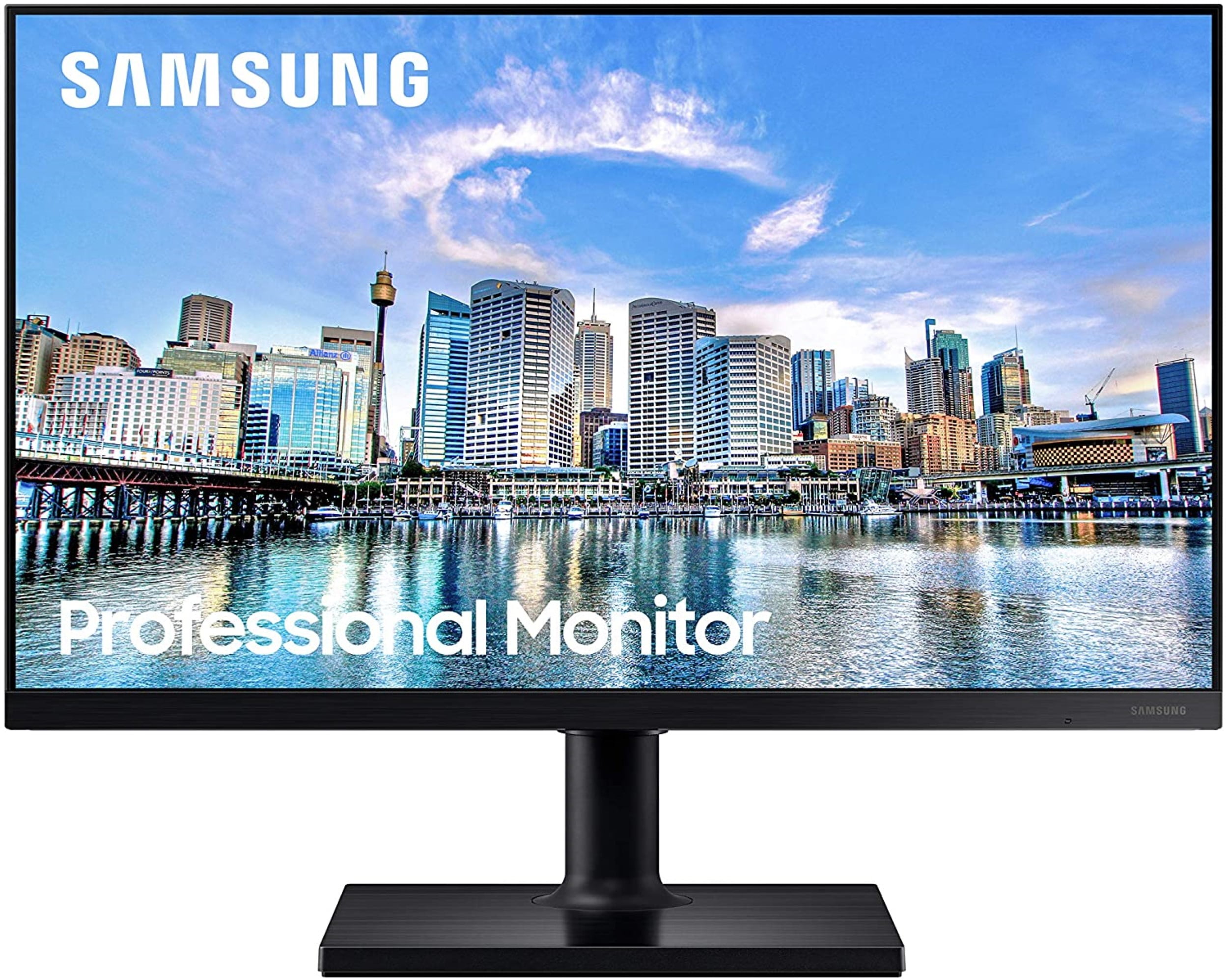 Samsung F24T452FQN FT45 Series 24-Inch FHD 1080p Computer Monitor, 75Hz, IPS Panel, HDMI, USB Hub