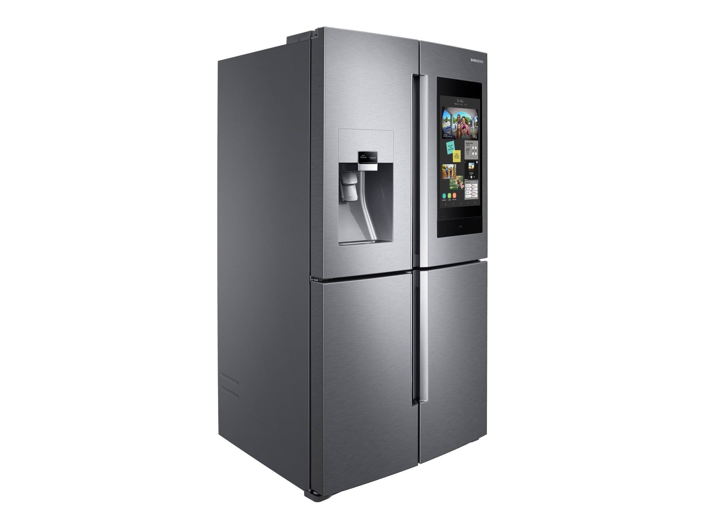 Samsung Family Hub RF28N9780SR - Refrigerator/freezer - side-by-side with water dispenser, ice dispenser - Wi-Fi - width: 35.7 in - depth: 34.3 in - height: 72 in - 27.9 cu. ft - stainless steel