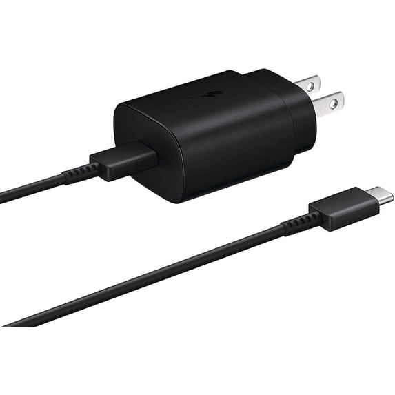 Samsung Fast Charging 25W Wall Charger Adapter with Type USB C -1 meter Cable Compatible Samsung Galaxy S22/S22+/S22Ultra/S21/S21+/S20/S20+/S10/S10e/S9/S9 Plus/S8/S8 Plus/Note 8/Note 9/Note 10/Note20
