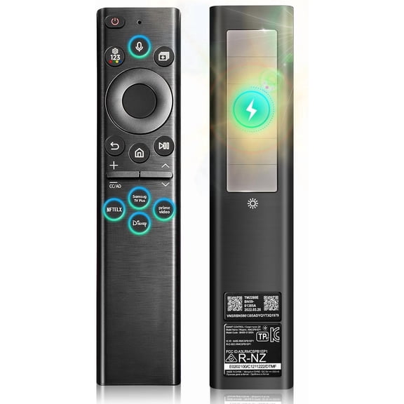 for Samsung Frame Smart TV Remote Replacement: Solar Powered USB-C Fast Charge, 6-12 Months Battery Life, Voice Bluetooth Controller Compatible with 2020-2025 Neo QLED 4K TVs