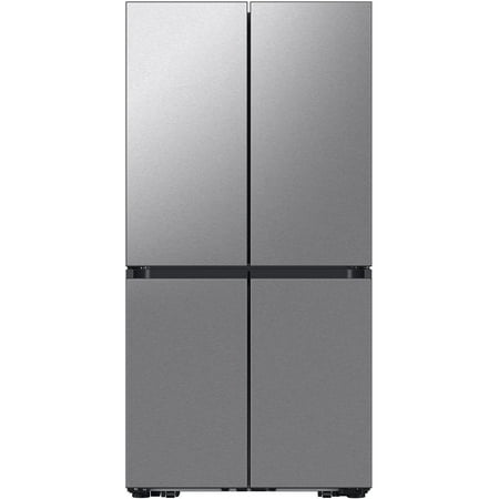 Samsung - Bespoke 29 Cu. Ft. 4-Door Flex French Door Refrigerator with Beverage Center - Fingerprint Resistant Stainless Steel