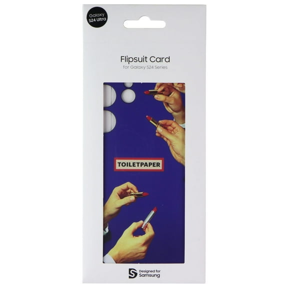 Samsung Interactive Flipsuit Card for Galaxy S24 Ultra - TOILETPAPER Lipstick