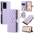 thumbnail image 1 of for Samsung Gaalxy S20 Ultra Wallet Case, Elegant PU Leather Shoulder Strap & Wrist Strap Kickstand Card Slots Magnetic Closure Full Body Protection Phone Case for Samsung Gaalxy S20 Ultra, Purple, 1 of 8