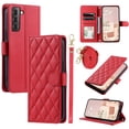 thumbnail image 1 of for Samsung Gaalxy S22 Wallet Case, Elegant PU Leather Shoulder Strap & Wrist Strap Kickstand Card Slots Magnetic Closure Full Body Protection Phone Case for Samsung Gaalxy S22, Red, 1 of 8