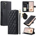 thumbnail image 1 of for Samsung Gaalxy S22 Wallet Case, Elegant PU Leather Shoulder Strap & Wrist Strap Kickstand Card Slots Magnetic Closure Full Body Protection Phone Case for Samsung Gaalxy S22, Black, 1 of 8