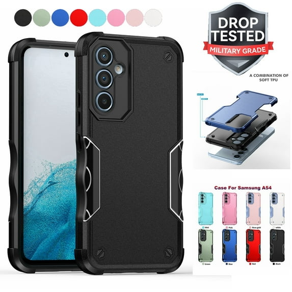 for Samsung Galaxy 54 5G Rugged Case,Heavy Duty Shockproof Hybrid Military Grade Drop Protective Case Non-Slip Anti-Scratch 360° Full Protection Hard Phone Cover for Galaxy 54 5G,Black