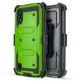 thumbnail image 1 of for Samsung Galaxy A01 015 Case Phone Case Dual Layer Full-Body Rugged Clear Back Case Drop Resistant Shockproof Case with Built In Screen Protector (Green), 1 of 4