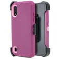 thumbnail image 1 of for Samsung Galaxy A01 A015 Heavy Duty Case Phone Case Layer Full-Body Rugged Clear Back Case Drop Resistant Shockproof Case with Built In Screen Protector (Purple Rose), 1 of 4