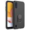 thumbnail image 1 of Samsung Galaxy A01 Case, KAESAR 3-Layer Slim Shockproof Hard Cover With Metal Ring Stand Skin Fashion Cute Cover Armor Case for Samsung Galaxy A01 (Black), 1 of 6