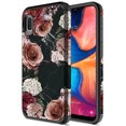 thumbnail image 1 of Samsung Galaxy A01 Case, KAESAR Hybird Drop Protection Sleek Slim Dual Layer Shockproof Colorful Graphic Armor Case For Samsung Galaxy A01 (Black Marble Flower), 1 of 5