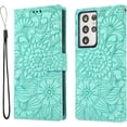 thumbnail image 1 of for Samsung Galaxy A02S A20 A30 A50 S A21S Case, Versatile Unique Printed Leather Phone case, Card Slots Wallet Skin-Friendly Protector Cover Bumper(Green,A02S), 1 of 8