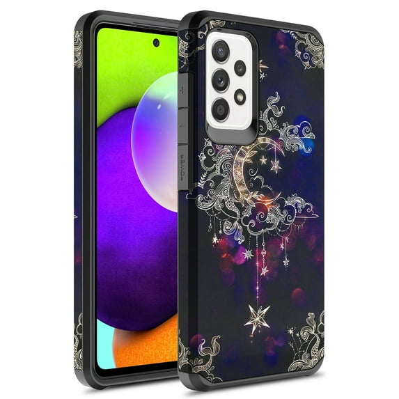 Samsung Galaxy A02S Case, Rosebono Slim Hybrid Shockproof Hard Cover Graphic Fashion Colorful Skin Cover Armor Case for Samsung Galaxy A02S (Wiccan)