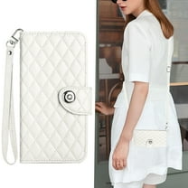 Samsung Galaxy A03 Case ,Wallet Magnetic Cover Shoulder Neck Crossbody Lanyard Wrist Strap Case for Samsung Galaxy A03