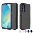 thumbnail image 1 of For Samsung Galaxy A03S A13 A14 A15 A16 A23 A32 A35 A53 A54 5G Case,Njjex 2 in 1 PC Phone Case ,Rubber & Rugged Shockproof Full Body Protection Case Cover-Black, 1 of 6