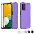 thumbnail image 1 of For Samsung Galaxy A03S A13 A14 A23 A32 A34 A53 A54 5G Case,Njjex 2 in 1 PC Phone Case with Screen Protector,Rubber & Rugged Shockproof 360 Full Body Protection Case Cover-Purple, 1 of 6