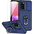 thumbnail image 1 of for Samsung Galaxy A03S Case with Slide Camera Cover HD Screen Protector [Military Grade 16ft. Drop Tested] Magnetic Ring Holder Kickstand Protective Phone Case for Samsung Galaxy A03S, Navy Blue, 1 of 16