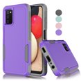 thumbnail image 1 of Samsung Galaxy A03S Case ,Sturdy Phone Case for Galaxy A03S 2021 5G 6.5 inch ,Tekcoo Shockproof Protection Heavy Duty Armor Hard Plastic & Rubber Rugged Bumper 2-in-1 Case Cover -Purple, 1 of 7