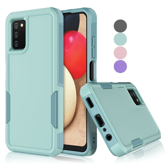 For Samsung Galaxy A03S Case ,Sturdy Phone Case for Galaxy A03S 2021 5G 6.5 inch ,Tekcoo Shockproof Protection Heavy Duty Armor Hard Plastic & Rubber Rugged Bumper 2-in-1 Case Cover -Mint