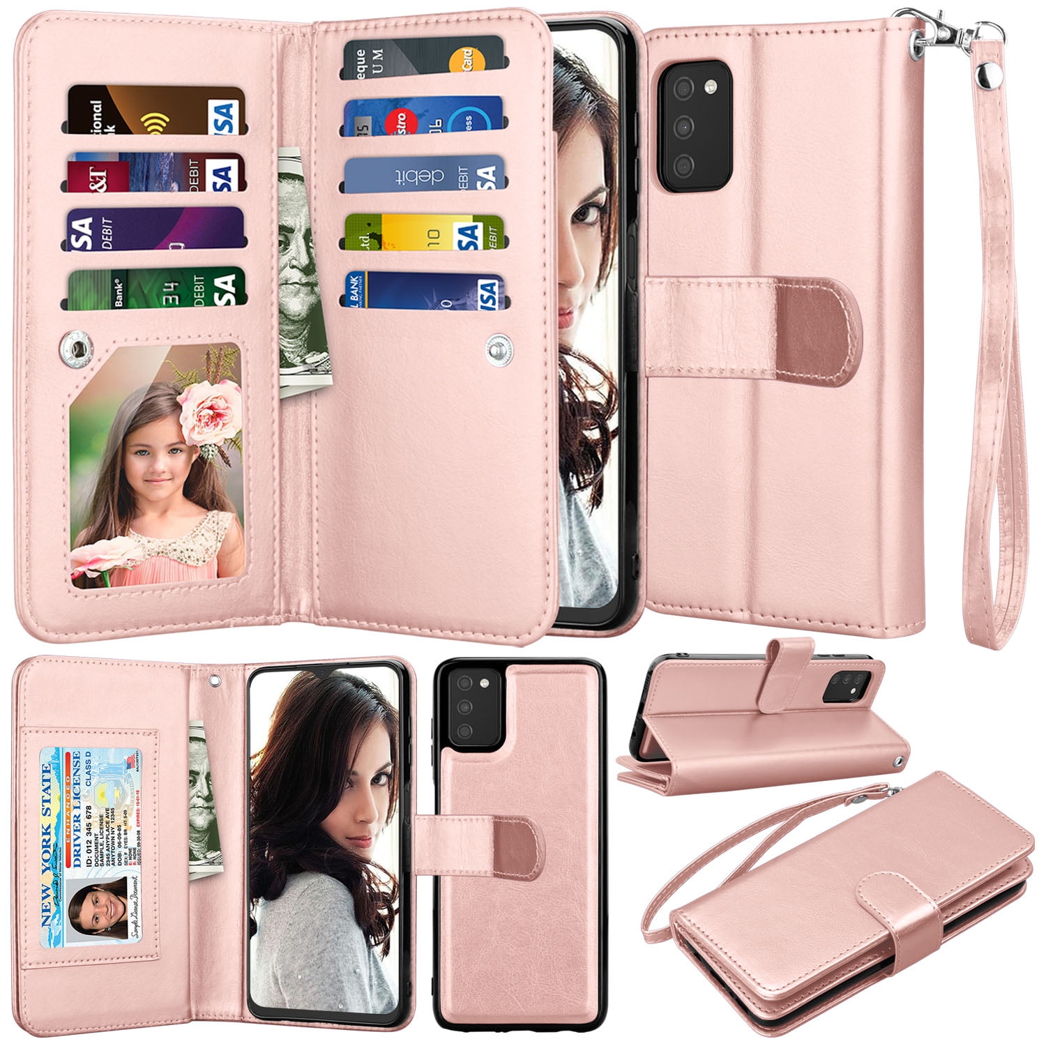 Étui Portefeuille Zanae Galaxy A02s / Galaxy A03s Violet