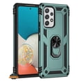 thumbnail image 1 of For Samsung Galaxy A03S Shockproof Tuff Hybrid Dual Layer PC TPU with 360° Ring Stand Metal Kickstand Heavy Duty Shell Phone Case Cover by Xpression - Green, 1 of 9