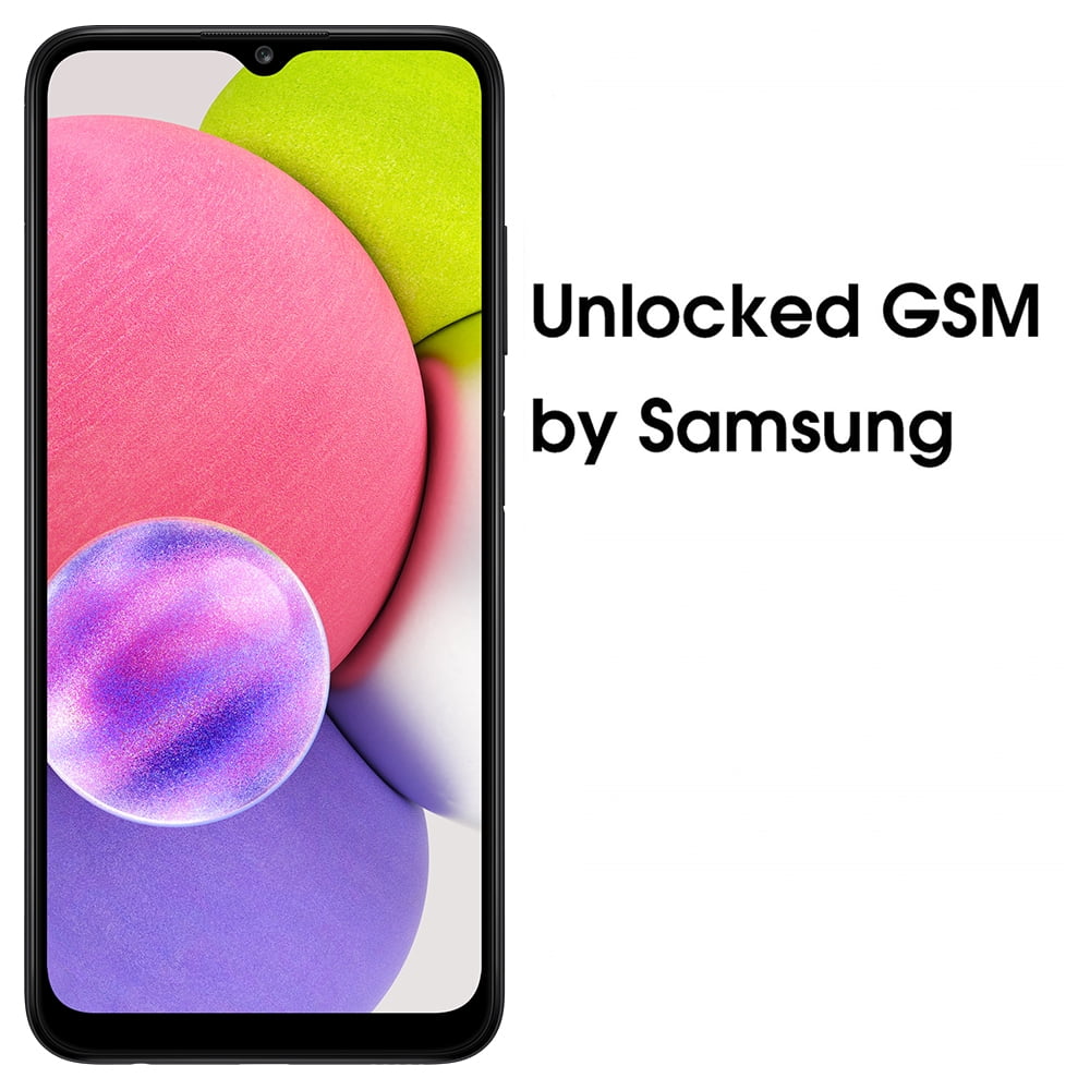 Samsung Galaxy A03s 64GB Smartphone (Unlocked), Black - Walmart.com