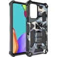 thumbnail image 1 of for Samsung Galaxy A03s Camouflage Design Case, Heavy Duty Shockproof Protection Military Grade Built-in Magnetic Kickstand Cover for Samsung Galaxy A03s MC Light Blue, 1 of 14