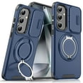 thumbnail image 1 of for Samsung Galaxy A03s Case Magnetic Built in Stand & Ring Holder[Compatible with MagSafe], Military Grade Shockproof Rugged Protective Wireless Charging Case for Samsung Galaxy A03s,Blue, 1 of 10
