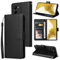 thumbnail image 1 of for Samsung Galaxy A03s PU Leather Case | Wallet Phone Case with Card Holder | Flip Folio Case/Cover with Stand | Compatible with Samsung Galaxy A03s 6.5 Inch, Black, 1 of 6