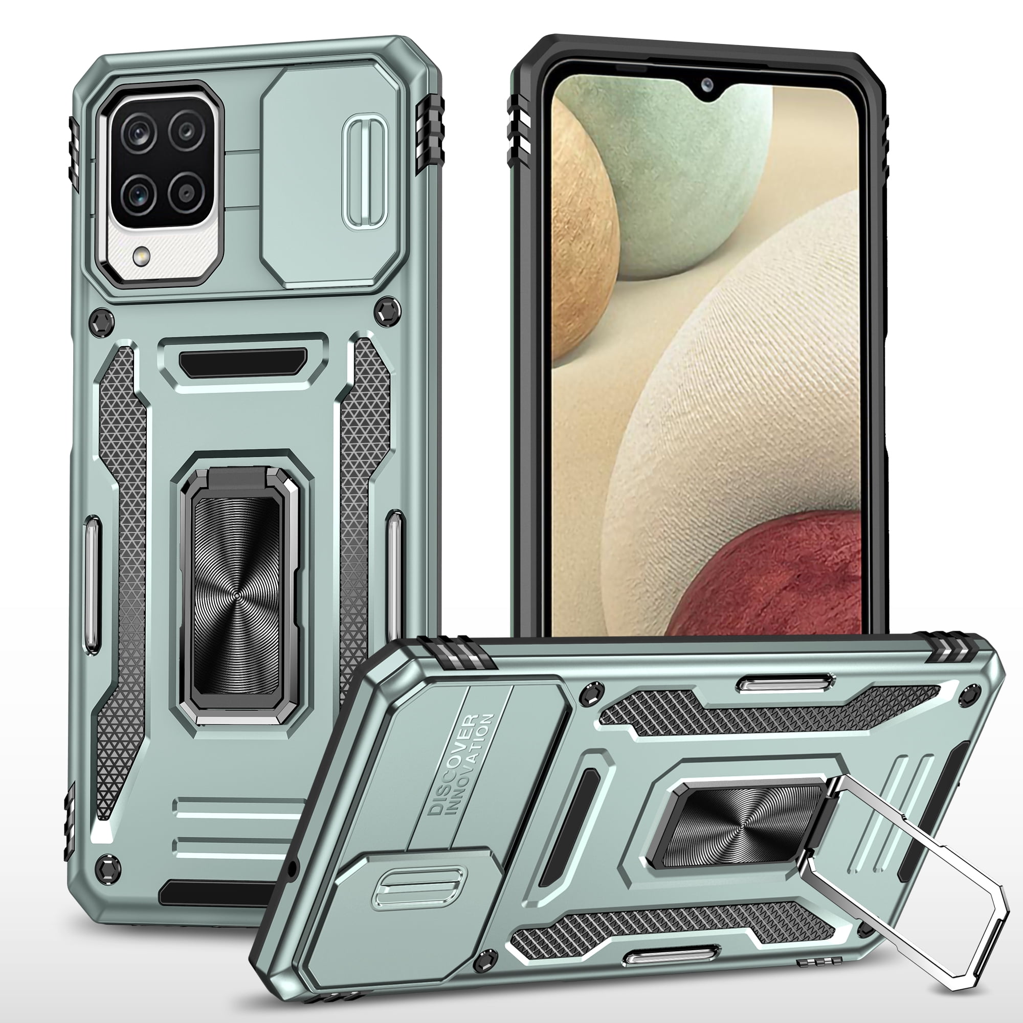 Samsung Galaxy A04E Case with Lens Protection, Galaxy A04E Ring Holder ...