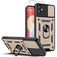 thumbnail image 1 of for Samsung Galaxy A04E Case with Screen Protector [360°Rotatable Kickstand] Military Grade Protection Anti-Scratch Phone Case, Magnetic Car Mounts for Samsung A04E(Gold), 1 of 15