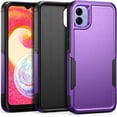 thumbnail image 1 of for Samsung Galaxy A04E Case, [Shockproof] Military Grade Proof Protection [Dropproof] Rugged Protective Heavy Duty Phone Case Cover for Samsung Galaxy A04E (Purple), 1 of 16