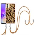 thumbnail image 1 of for Samsung Galaxy A05 Crossbody Strap Phone Case, Anti-Fall Pattern Clear Design Transparent Soft & Flexible TPU Drop and Shockproof Protective Cover with Adjustable Nylon Neck Strap, Leopard, 1 of 7
