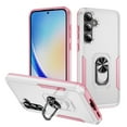 thumbnail image 1 of for Samsung Galaxy A05S Case, Slim Fit Military Grade Drop Tested Dual Layer Shockproof Case with 360 Ring Holder Kickstand Protective Rugged Car Magnetic Non-Slip Phone Case,White+Pink, 1 of 10