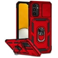 thumbnail image 1 of For Samsung Galaxy A06 Case Heavy Duty Military Grade Protection,Camera Lens Slide Protection & 360°Rotate Magnetic Car Mount Holder Kickstand Rugged Shockproof Drop Hard Shell,Red, 1 of 8