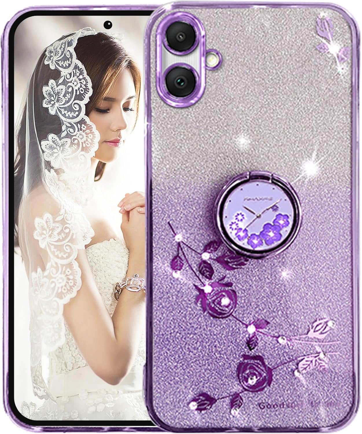 for-samsung-galaxy-a06-slim-case-crystal-bling-clear-glitter-sparkle