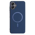 thumbnail image 1 of for Samsung Galaxy A06 Strong Magnetic Case Compatible with Mag-Safe, Luxury Elegant PU Leather TPU Bumper Shockproof Protective Slim Magnetic Phone Cover for Samsung Galaxy A06, Darkblue, 1 of 6