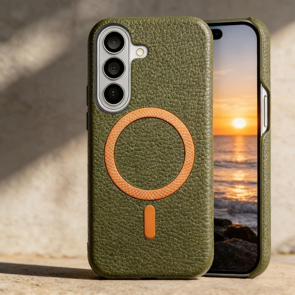 for Samsung Galaxy A07 Wallet Case with Card Holder, Lychee Texture PU Leather RFID Blocking Kickstand Case, Magnetic Clasp, Frosted Shockproof Cover for Samsung Galaxy A07, Midnightgreen