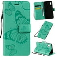 thumbnail image 1 of Samsung Galaxy A10E Case, Dteck Embossed Butterfly Magnetic Flip PU Leather Wallet Case Stand Protective Cover with Hand Strap [Built-in credit card slots/money pocket],Green Butterfly, 1 of 1