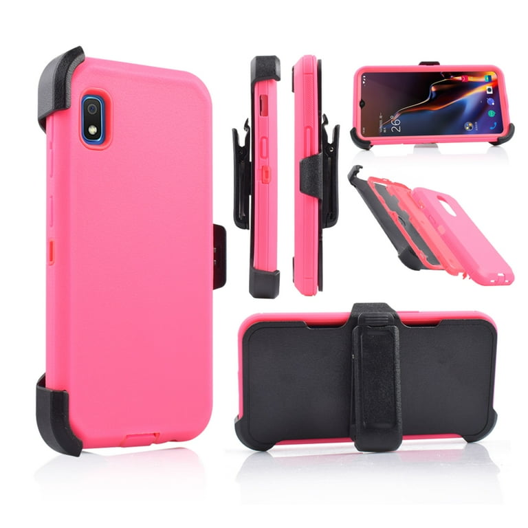 for Samsung Galaxy A10E Case Phone Case Dual Layer Full Body Rugged Clear Back Case Drop Resistant Shockproof Case with Built In Screen Protector