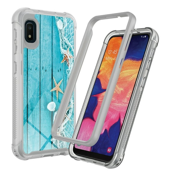 Samsung Galaxy A10E Case, Rosebono Hybrid IMD Design Graphic Anti-Scratch Fashion Cute Colorful Silicone Skin Cover Armor Case for Samsung Galaxy A10E (Starfish)