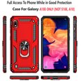thumbnail image 1 of Samsung Galaxy A10E Case, STARSHOP Drop Protection Ring Kickstand Cover- Red, 1 of 6