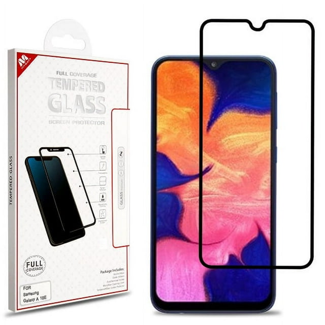 Samsung Galaxy A10E Glass Tempered Glass Screen Protector [Edge to Edge ...