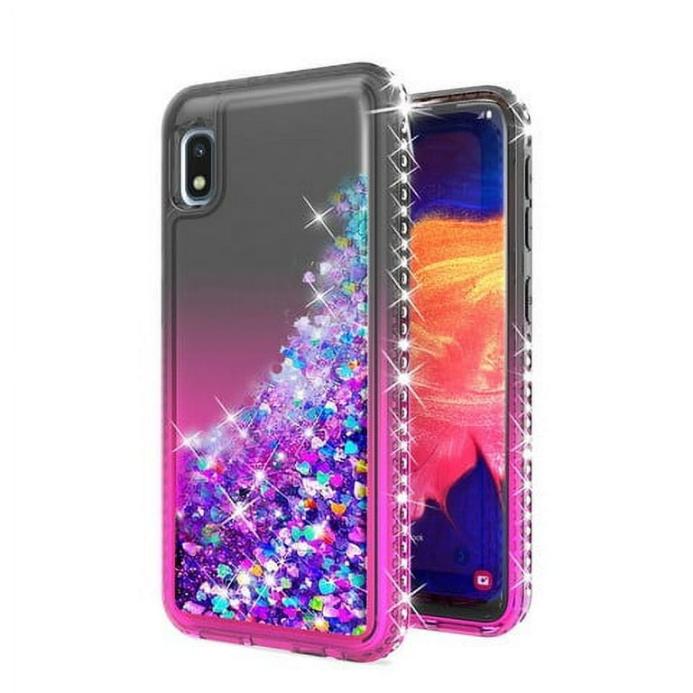 Samsung Galaxy A10E Phone Case, Liquid Floating Glitter Quicksand