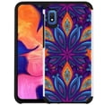 thumbnail image 1 of Samsung Galaxy A10e Phone Case - Colorful Design Hybrid Armor Case Shockproof Dual Layer Protective Phone Cover - Purple Mandala, 1 of 2