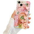 thumbnail image 1 of for Samsung Galaxy A11 A51 A71 A33 A52 S A53 A73 4G 5G Protective Cover,Charming Flower TPU Phone Case with Creative Bracelet, Exquisite Shockproof Shell case for Women and Girl(Red A,A51 4G), 1 of 8