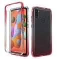 thumbnail image 1 of Samsung Galaxy A11 Case, KAESAR Full-Body Rugged Ultra Transparency Hybrid Protective Case With Built-in Screen Protector for Samsung Galaxy A11 (Red), 1 of 6