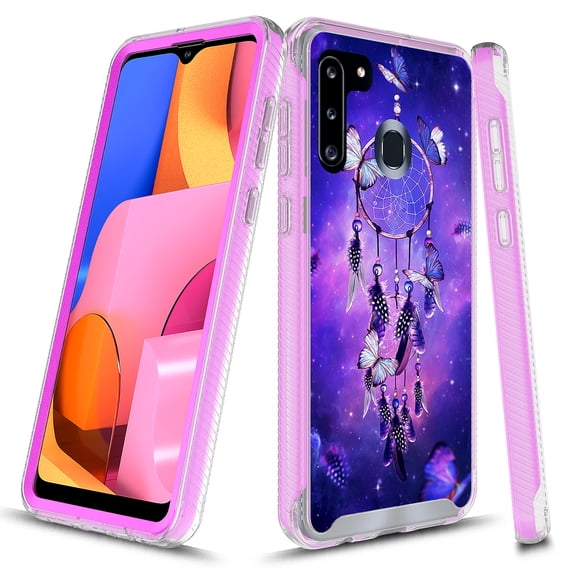 Samsung Galaxy A11 Case, KAESAR Graphic Design Shockproof Impact Resistant Protective Full-Body Rugged Clear Hybrid Bumper Case for Samsung Galaxy A11 (Dream Catcher)