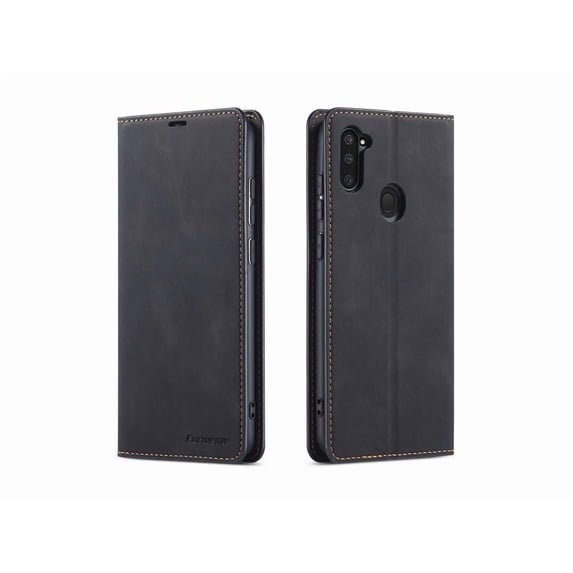 Samsung Galaxy A11 Case, Premium PU Leather Cover TPU Bumper with Card Holder Kickstand Hidden Magnetic Shockproof Flip Wallet Case for Galaxy A11 / Galaxy M11